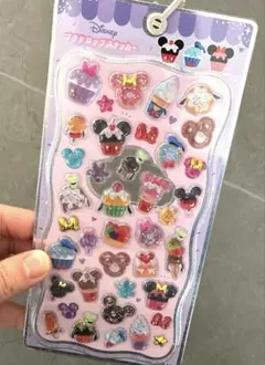 ディズニー　カップケーキ　プチドロップステッカー　スイーツ