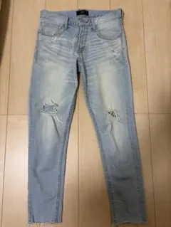 AZUL by moussy スキニーデニム ライトブルー sxサイズ