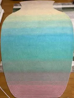 高級品】インド手織りつぼ型ラグ - メルカリ