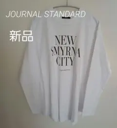 新品 JOURNAL STANDARD ラウンドヘムロゴロングスリーブカットソーのサムネイル