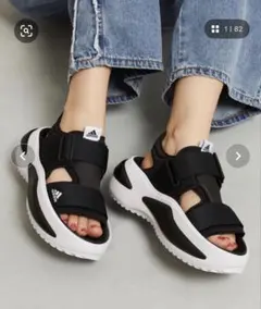 adidas メハナサンダル(厚底サンダル)サイズ23.5㎝