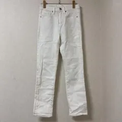 UNIQLO JEANS ホワイト スリムフィットデニムパンツ　S