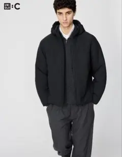 UNIQLOC パフテックパーカー　ブラック　XL
