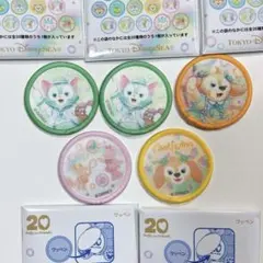 ディズニー ダッフィー 20th カラフルハピネス ワッペン