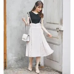 お値下げ＊新品未開封＊トッコ　フラワーレースジャンパースカート　サスペンダー春夏