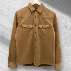 美品nano universe春物 スエードボタンアップシャツ ジャケット M