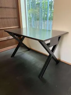K*u様 KANADEMONO デスク ラバーウッド 120cm アクセサリー付のサムネイル