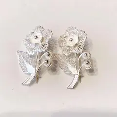 ヴィンテージ 中国七宝 SILVER刻印 ブローチ 銀線細工 フィンガー 爪 ヴィンテージ 中国七宝 SILVER刻印 ブローチ 銀線細工 フィンガー 爪