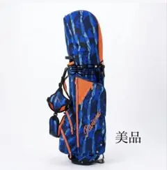 N1179【 Riviera リビエラ キャディ バッグ 】 ゴルフ 美品 青のサムネイル