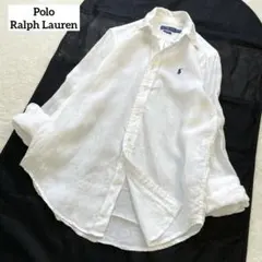 大人気♡ラルフローレン リネン リラックスフィットシャツ ホワイト