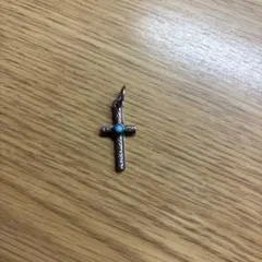 USED古着 925刻印 クロス 十字架 ネックレストップ