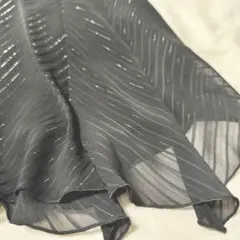 【美品】スコットクラブ アシンメトリースカート 9号 光沢×透け感 上品デザインのサムネイル