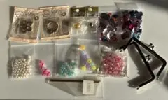 ビーズ・アクセサリー、パーツ 、がま口、ハンドメイド セット 未使用