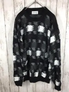 PROTEGE 長袖 　セーター　ニット　古着＊総柄　Mサイズ　I-2-12