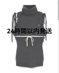 正規品】ANDMARY Adele ribbon tank black - メルカリ