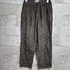 CABIN CREEK ブラウン イージーパンツウエストゴムゆったりL