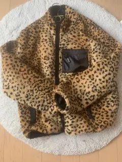 未使用級美品✨　シュプリーム ステンカラー　コート　コーデュロイ　レオパード Supreme シュプリーム 19SS Reversible Faux Suede Leopard Coat