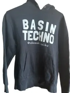 岡崎体育 盆地テクノunited athleパーカー mブラック