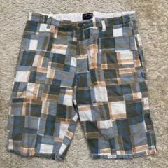 【希少】00s Stussy パッチワークチェック柄 ショートパンツ 32のサムネイル