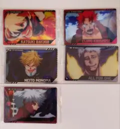 ヒロアカ ウエハース4 爆豪勝己 物間寧人 切島鋭児郎 荼毘 オールフォーワン