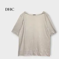 ディーエイチシー 半袖Tシャツ ボートネック コットン混 LL ライトグレーのサムネイル