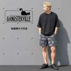 GANGSTERVILLE｜未使用タグ付きリネンニットショーツギャングスタービルのサムネイル