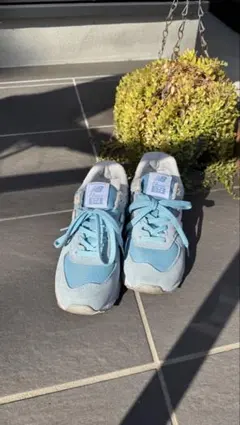 New Balance 574 水色 スニーカー24.5