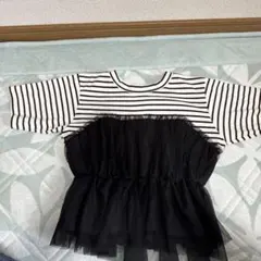 Pinklatte ストライプ柄 半袖カットソー　L/160