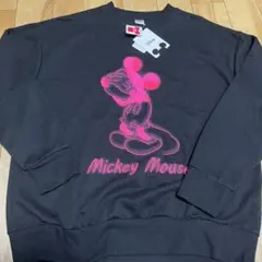 ディズニー　Disney 刺繍長袖トレーナー　ミッキーマウス　新品未使用