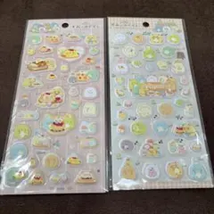 すみっコぐらし ふにふにシール たぬきのまんまるレストラン 2枚セット
