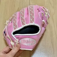 Wilson 子供用グローブ ピンク