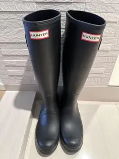 HUNTER レインブーツ ロング ブラック