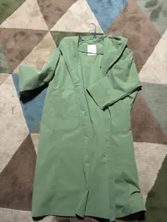 フード付き緑色スプリングコート‼️お値下げしました‼️