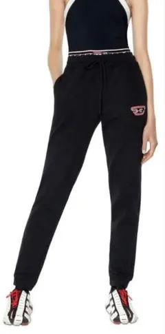 ☆美品☆DIESEL　D ロゴ 黒　ディーゼルオーバルディ スウェットパンツ