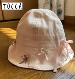 TOCCA ベビー 帽子　46cm ピンク　リボン