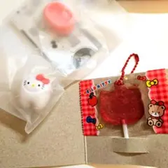 ハローキティ　キャンディーチャームズ　ガチャガチャ歯のストラップセット