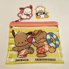 はぴだんぶい　スシロー　サンリオ コラボ限定　クリアポーチ　ピック