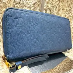 【美品】ルイヴィトン モノグラム 長財布 ジッピーウォレット アンプラント 青のサムネイル