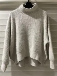 NOBLE ハイネックアンゴラ混プルオーバー F