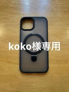 iPhone14用クリアソフトケース リング付き
