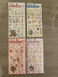 スヌーピー　プクプクシール 4枚セット