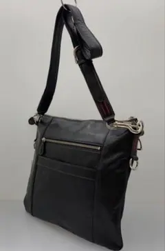 SOMES SADDLE ソメスサドル レザー ショルダーバッグ　ブラック　黒のサムネイル
