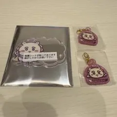 ちいかわ　てんし&あくま　ミニアクリルラメチャーム　ミラーステッカーシーサー