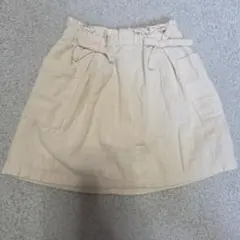 美品。petit main ベージュスカート 80