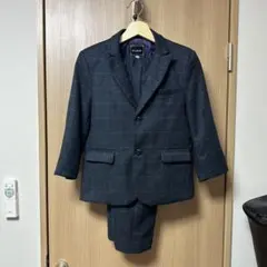 スーツ チェック 3ピース 男の子 140cm