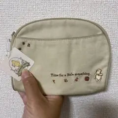 Classic Pooh 刺繍ポーチ ベージュ ディズニー プーさん
