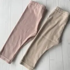 ELFINDOLL レギンスパンツ 2本セット 70〜80センチ