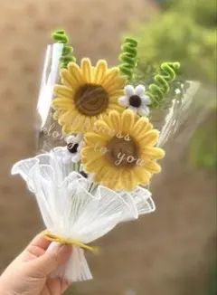 포장* 몰 플라워* 해바라기 부케* 시들지 않은 꽃다발* 해바라기* 선물