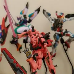 HG ガンプラ ジークアクス　ジフレド　赤いガンダム セット　プレミアムマット