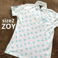 【ZOY】ゴルフウェア　ポロシャツ　レディース　メンズ　サイズ2